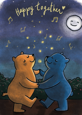 Bears greeting card